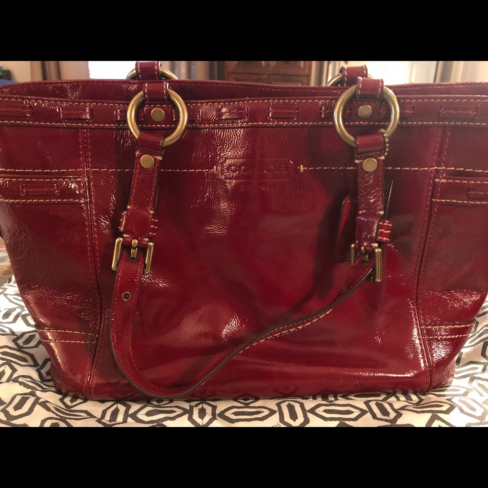 Vintage Coach patent leather